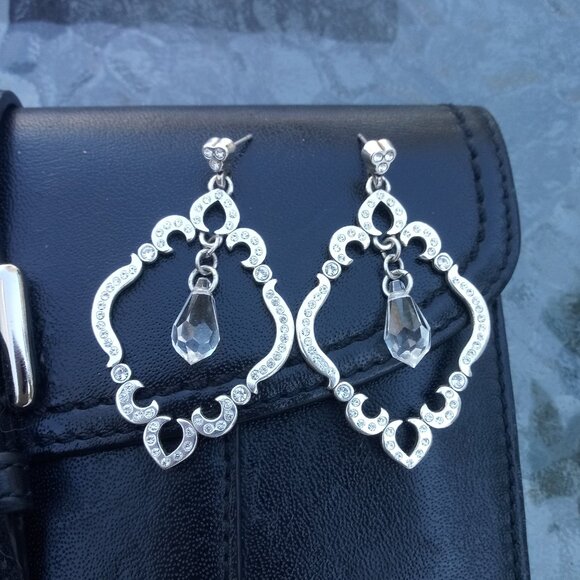 Brighton Fancy Briolette Crystal Drop Earrings Pierced - Picture 4 of 4